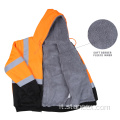 Felpe in pile foderata Mens Work Reflective Safety Giacca